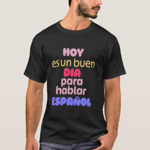 Spaans spreken SPA-onderwijzers en reizigers veren T-shirt