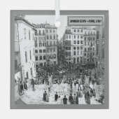 Spaans Steps Rome, Italië Glas Ornament (Voorkant)