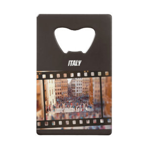 Spaans Steps Rome, Italië Kredietkaart Flessenopener