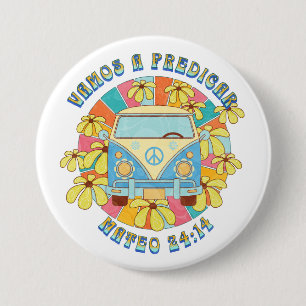 Spaans  stijl vamos a predicar ronde button 7,6 cm