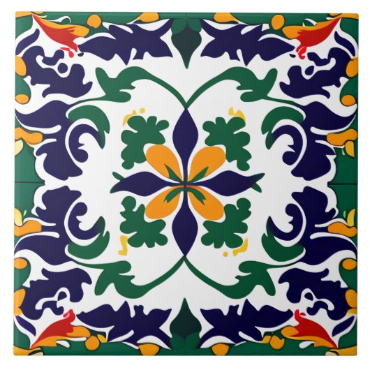 Spaans stijlvol ontwerp tegeltje (Voorkant)