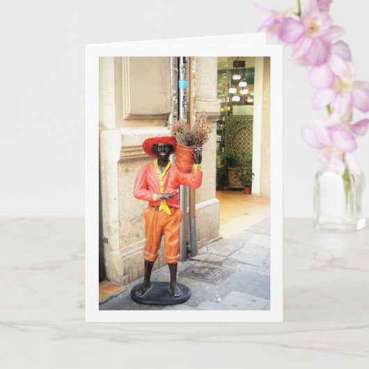 Spaans straatbeeld, Valencia Stad, Spanje Kaart (Orchidee)