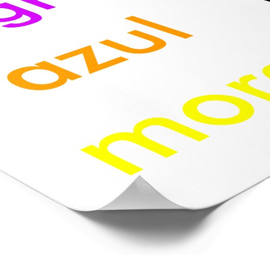 Spaans Stroop Effect Poster (Hoek)