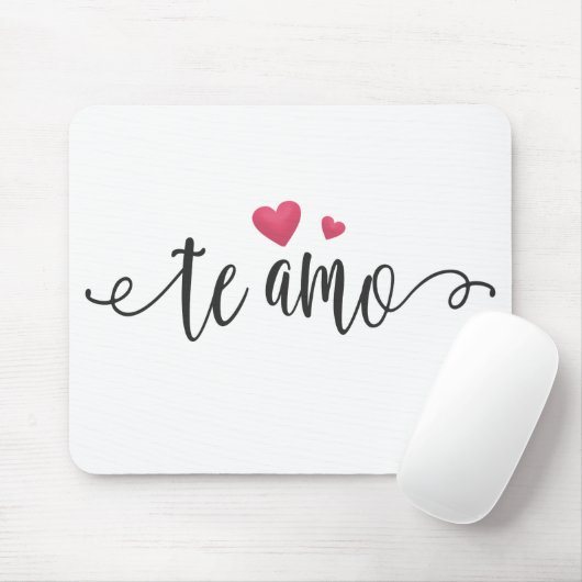 Spaans Te Amo I Love You Valentijn | Mousepad Muismat (Met muis)