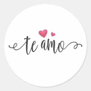 Spaans Te Amo I Love You Valentijn Sticker