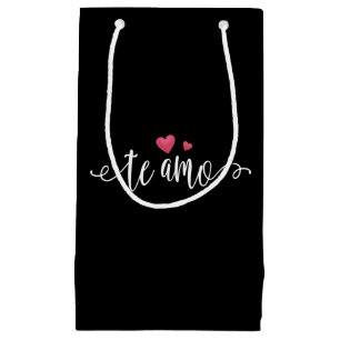 Spaans Te Amo Ik hou van je Valentijn Cadeautasj Klein Cadeauzakje