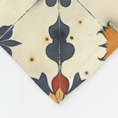 Spaans Tegel Patroon Fleece Deken (Hoek)