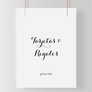 Spaans teken voor Tarjetas en Regalos Poster