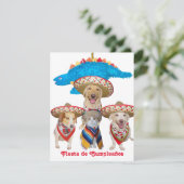 Spaans thema Kinderen uitnodiging (Staand voorkant)