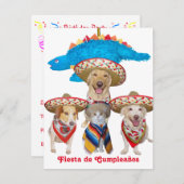 Spaans thema Kinderen uitnodiging (Voorkant / Achterkant)