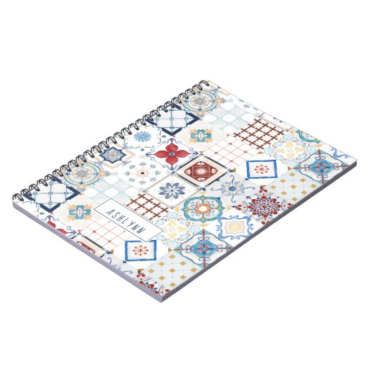 Spaans Tile Personalized Journal Notitieboek (Linkerzijde)