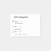 Spaans Verb Conjugation Practice (Cadeau Tense) Post-it® Notes (Voorkant)