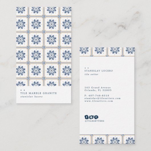 Spaans Visitekaartje (Voorkant / Achterkant)