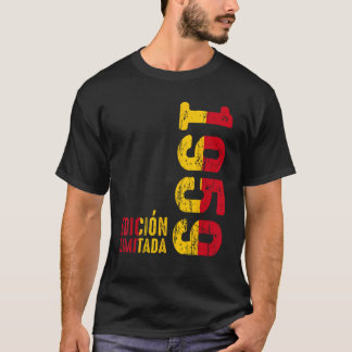 Spaans Vlag Retro 1959 Jaar 1959 1959 Sin T-shirt