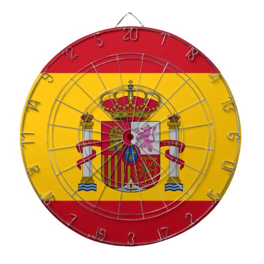 Spaans vlagdartboard en liefde Spanje/spelraad Dartbord (Voorkant)