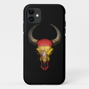 Spaans vlaggeltje Schuif op zwart iPhone 11 Hoesje