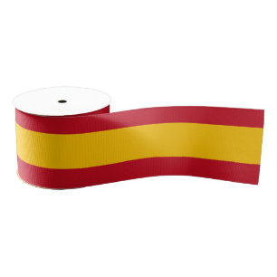 Spaans vlaggenlint, mode kleuren van Spanje Grosgrain Lint