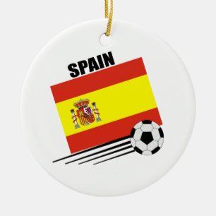 Spaans voetbalteam keramisch ornament