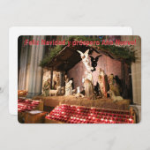 Spaans Vrolijk Kerstfeest van NYC Geboorte Scène Feestdagenkaart (Voorkant / Achterkant)