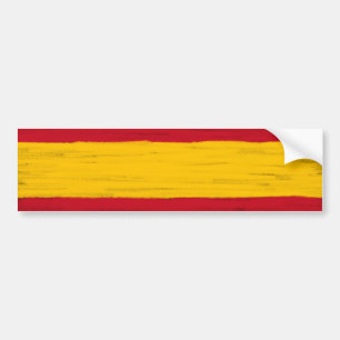 Spaans waspotlood met gevlekte vlag bumpersticker