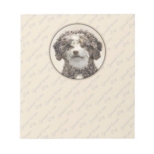Spaans waterhondenschilderij - Kute Original Dog A Notitieblok