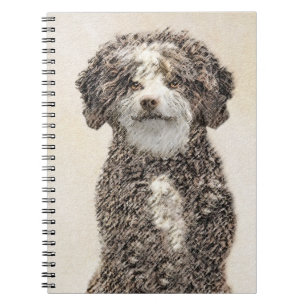 Spaans waterhondenschilderij - Kute Original Dog A Notitieboek