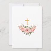 Spaans Waterverf Bloemen Eerste Communie Kaart (Achterkant)