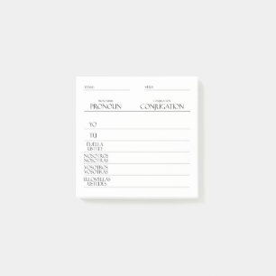 Spaans   Werkwoorden Vervoeging Praktijk Post-it® Notes