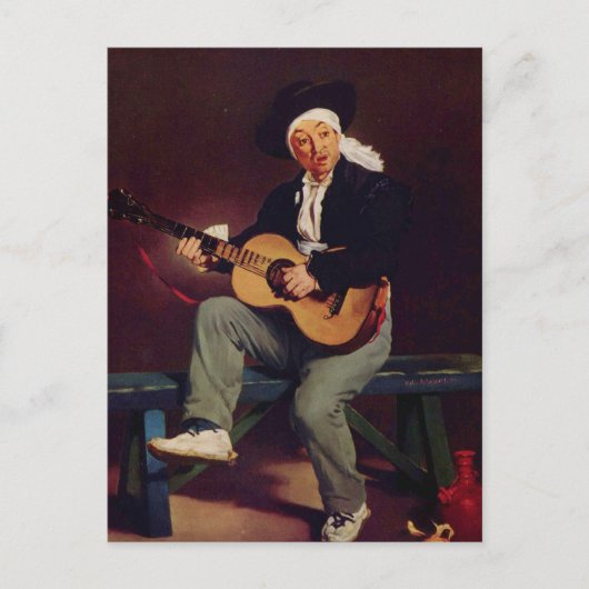 Spaans zanger - Edouard Manet Briefkaart (Voorkant)