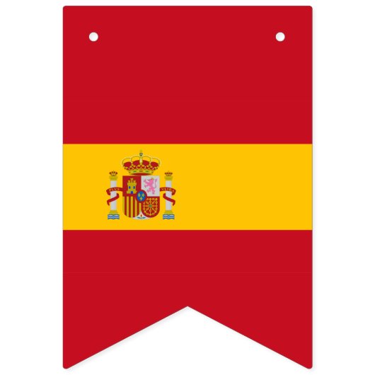 Spaans zeeslwerend spandoek vlaggetjes (Derde vlag)