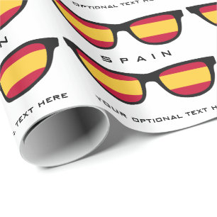 Spaanse aangepaste tekst- en kleurcadeauverpakking cadeaupapier
