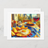 Spaanse aardappelomelet, briefkaart (Voorkant / Achterkant)