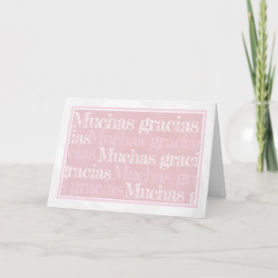 Spaanse bedankkaart / tarjeta de gracias feestdagen kaart