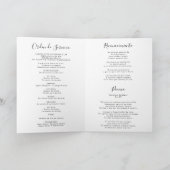 Spaanse begrafenis Memorial overlijdensprogramma k Kaart (Binnen)