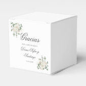 Spaanse Boho bruiloft Bedankdoosjes (Voorkant Zijde)