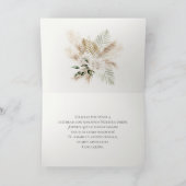 Spaanse Boho bruiloft Bedankkaart (Binnen)