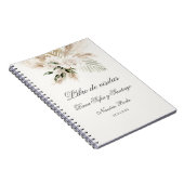 Spaanse Boho bruiloft gast Notitieboek (Rechterzijde)