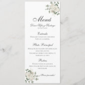 Spaanse Boho bruiloft Menu (Voorkant)