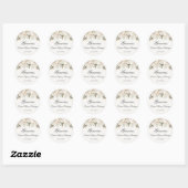 Spaanse Boho bruiloft Ronde Sticker (Vel)