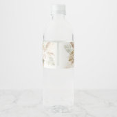 Spaanse Boho bruiloft Waterfles Etiket (Achterkant)