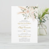 Spaanse Boho Quinceanera Kaart (Staand voorkant)