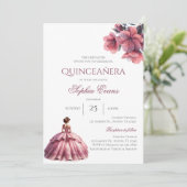 Spaanse Boho Quinceanera Kaart (Staand voorkant)