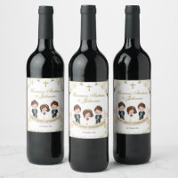 Spaanse broers en zussen Jongens Meisje Wijnfles L