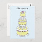 Spaanse bruiloft gefeliciteerd briefkaart (Voorkant / Achterkant)