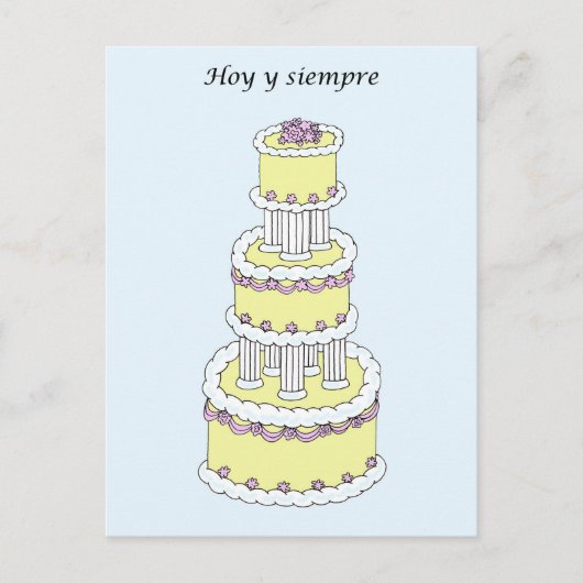 Spaanse bruiloft gefeliciteerd briefkaart (Voorkant)