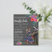 Spaanse bruiloft Nuestra Boda Day of Dead (Staand voorkant)