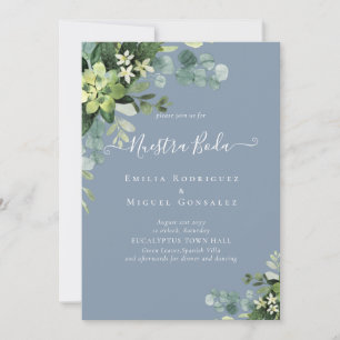 Spaanse bruiloft NUESTRA BODA Eucalyptus Greenery