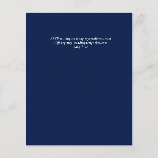 Spaanse Bruiloft NUESTRA BODA Eucalyptus Groene Tu Flyer (Achterkant)