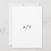 Spaanse bruiloft Nuestra Boda Monogram Minimalisti Kaart (Achterkant)