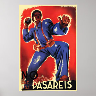 Spaanse Burgeroorlog Poster No Pasareis  No Pasara